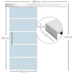 Usa glisanta Homcom E7-0016 1025mm (Silver/Matte) Thumb