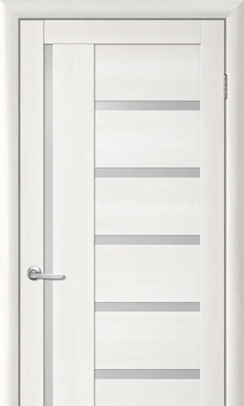 Межкомнатная дверь Luxdoors Тренд-Дорс Тренд Т-3 Бьянка Стекло Мателюкс Telescopic 600мм (Белый Дуб) - 3