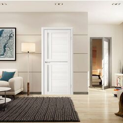 Usa de interior Luxdoors Trend-Doоrs Trend T-5 Tina Sticla Mat Telescopic 700mm (White Oak) Thumb