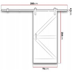 Дверь раздвижная Prime Furniture Loft Green 900mm (Natural/Black) Thumb