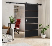 Дверь раздвижная Prime Furniture Loft Lorni Plus 1000mm (Black/Craft Oak Golden)