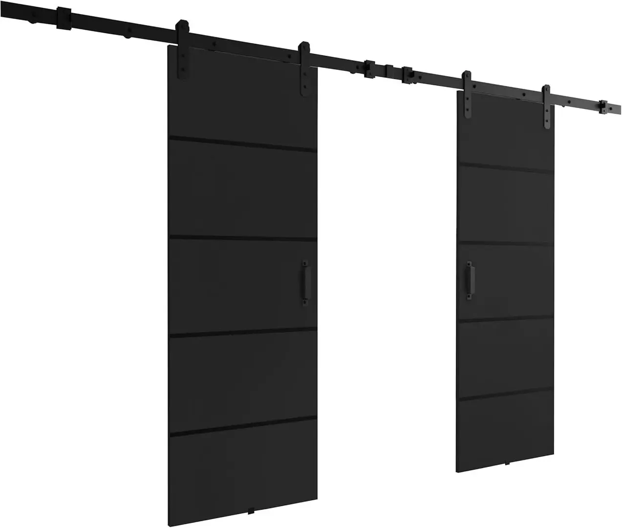 Дверь раздвижная Prime Furniture Loft Lorni Plus Duo 1320mm (Graphite/Black)