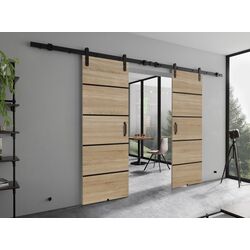 Usa glisanta Prime Furniture Loft Lorni Plus Duo 1720mm (Sonoma Oak/Black)