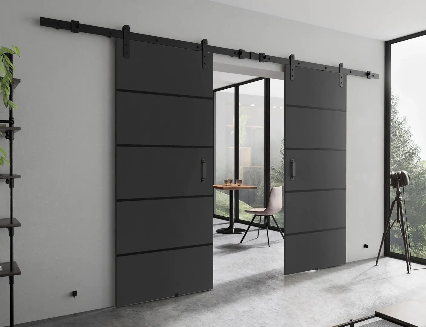 Usa glisanta Prime Furniture Loft Lorni Plus Duo 2120mm (Graphite/Black)