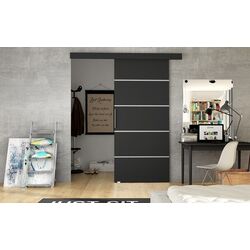 Дверь раздвижная Space Meble Rubi III 76 (Black Matte)