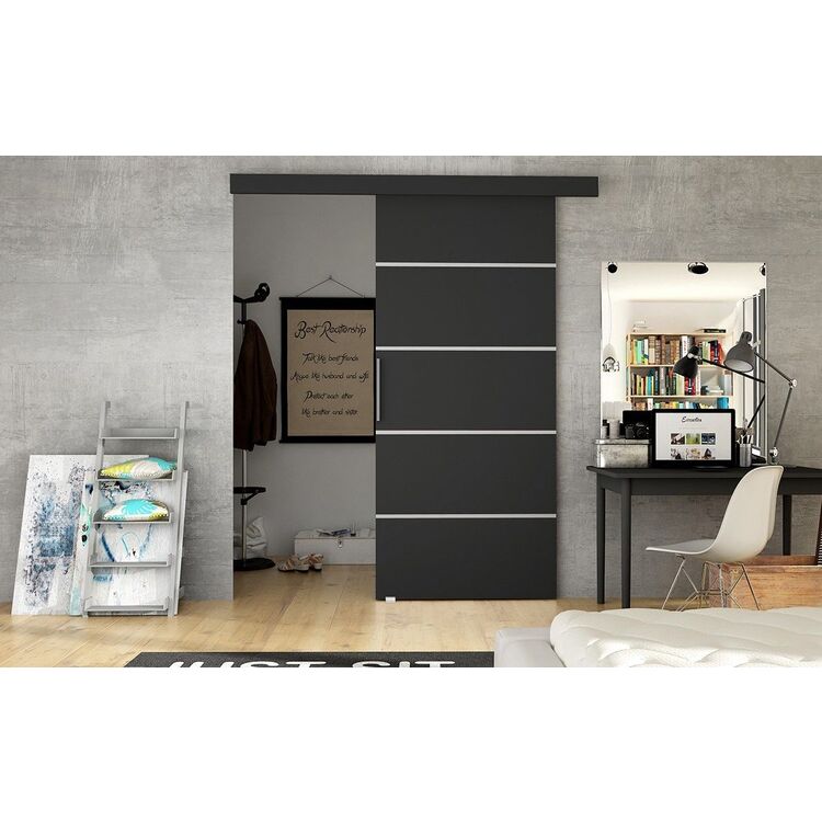 Дверь раздвижная Space Meble Rubi III 76 (Black Matte)