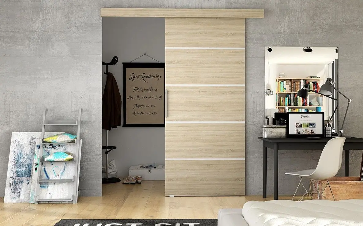 Usa glisanta Space Meble Rubi III 76 (Sonoma)