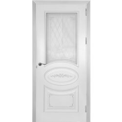 Межкомнатная дверь Spiritus Aseli 900mm (Белый/Серебро)