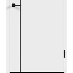 Межкомнатная дверь VellDoris Flat M1 600mm (Белый/Черный) Thumb