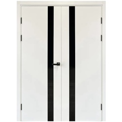 Usa de interior VellDoris Flat Z1 W24 800mm (Alb Email/Lacobel Negru) Thumb