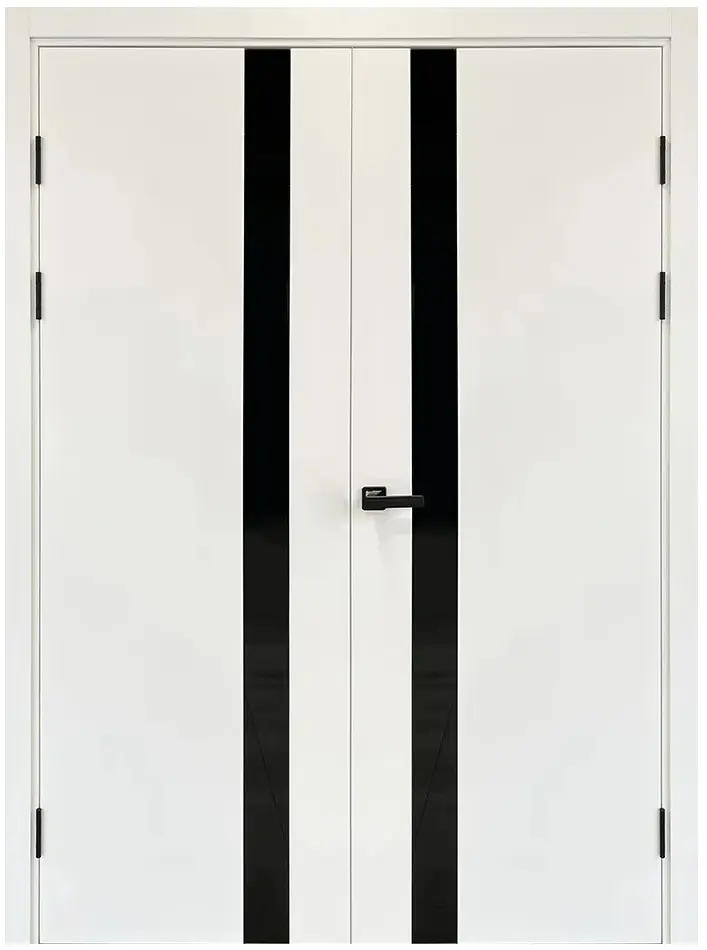 Usa de interior VellDoris Flat Z1 W24 800mm (Alb Email/Lacobel Negru)