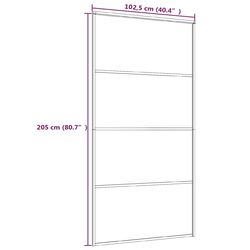 Usa glisanta vidaXL 149481 1025mm (Black/Transparent) Thumb