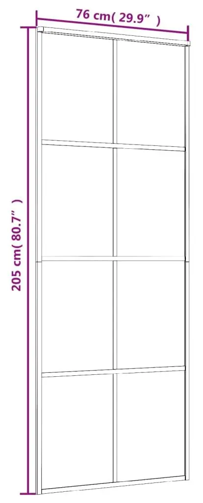 Usa glisanta vidaXL 151668 760mm (White/Transparent)