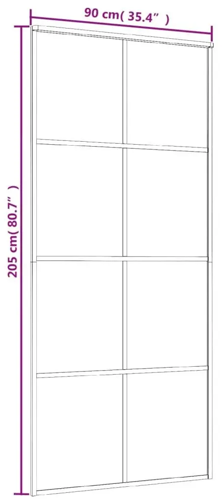 Usa glisanta vidaXL 151673 900mm (White/Matte)