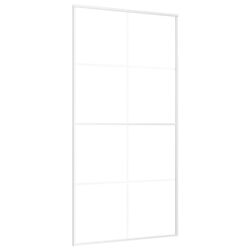 Дверь раздвижная vidaXL 151676 1025mm (White/Transparent) Thumb