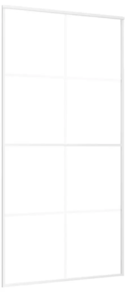 Дверь раздвижная vidaXL 151676 1025mm (White/Transparent) - 2