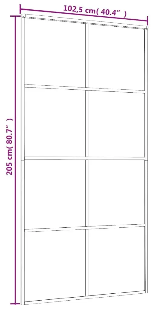 Дверь раздвижная vidaXL 151677 1025mm (White/Matte) - 5