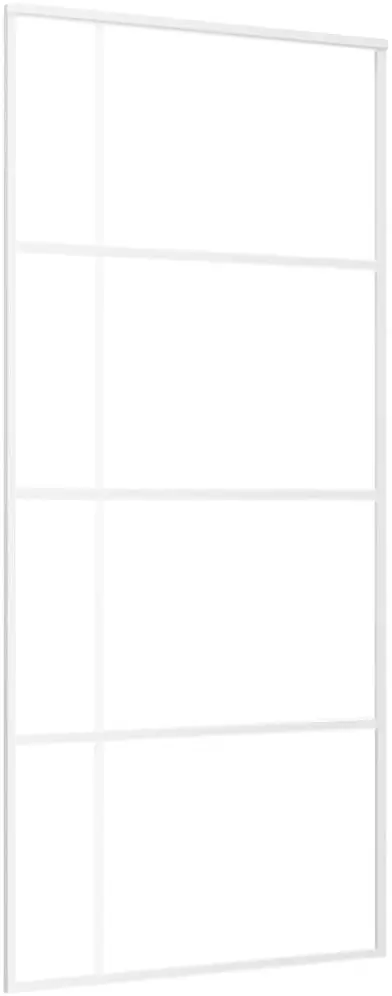 Дверь раздвижная vidaXL 151684 900mm (White/Transparent) - 2