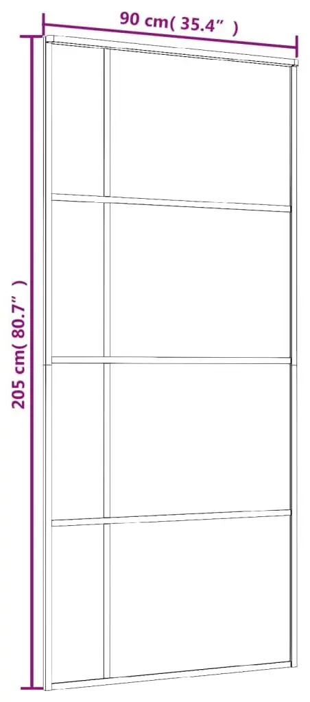 Дверь раздвижная vidaXL 151685 900mm (White/Matte) - 5