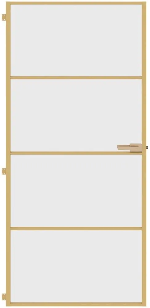 Дверь раздвижная vidaXL 155134 930mm (Gold/Transparent)