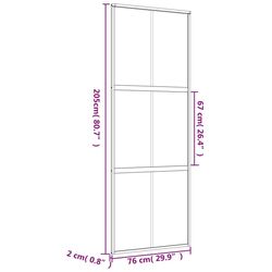 Usa glisanta vidaXL 155154 760mm (Gold/Transparent) Thumb