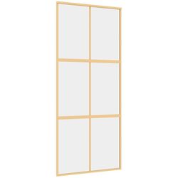 Дверь раздвижная vidaXL 155155 900mm (Gold/Transparent) Thumb