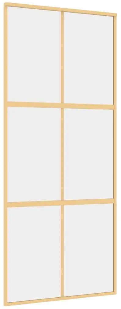Дверь раздвижная vidaXL 155155 900mm (Gold/Transparent)