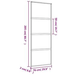 Usa glisanta vidaXL 155178 760mm (Gold/Transparent) Thumb