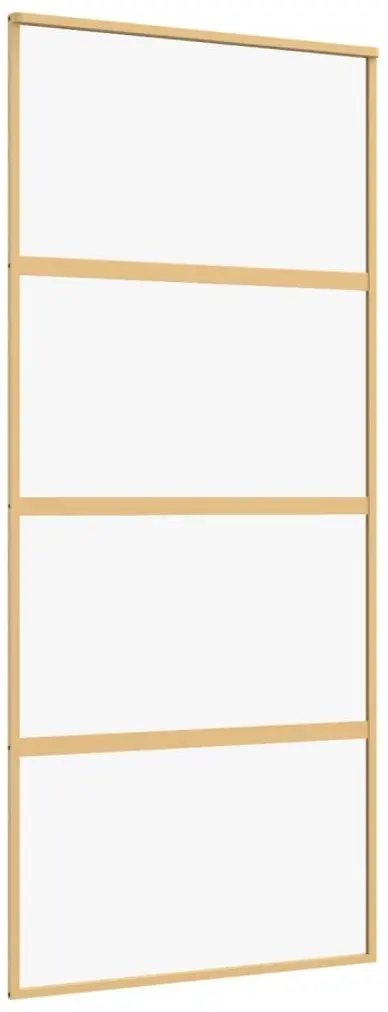Дверь раздвижная vidaXL 155179 900mm (Gold/Transparent)