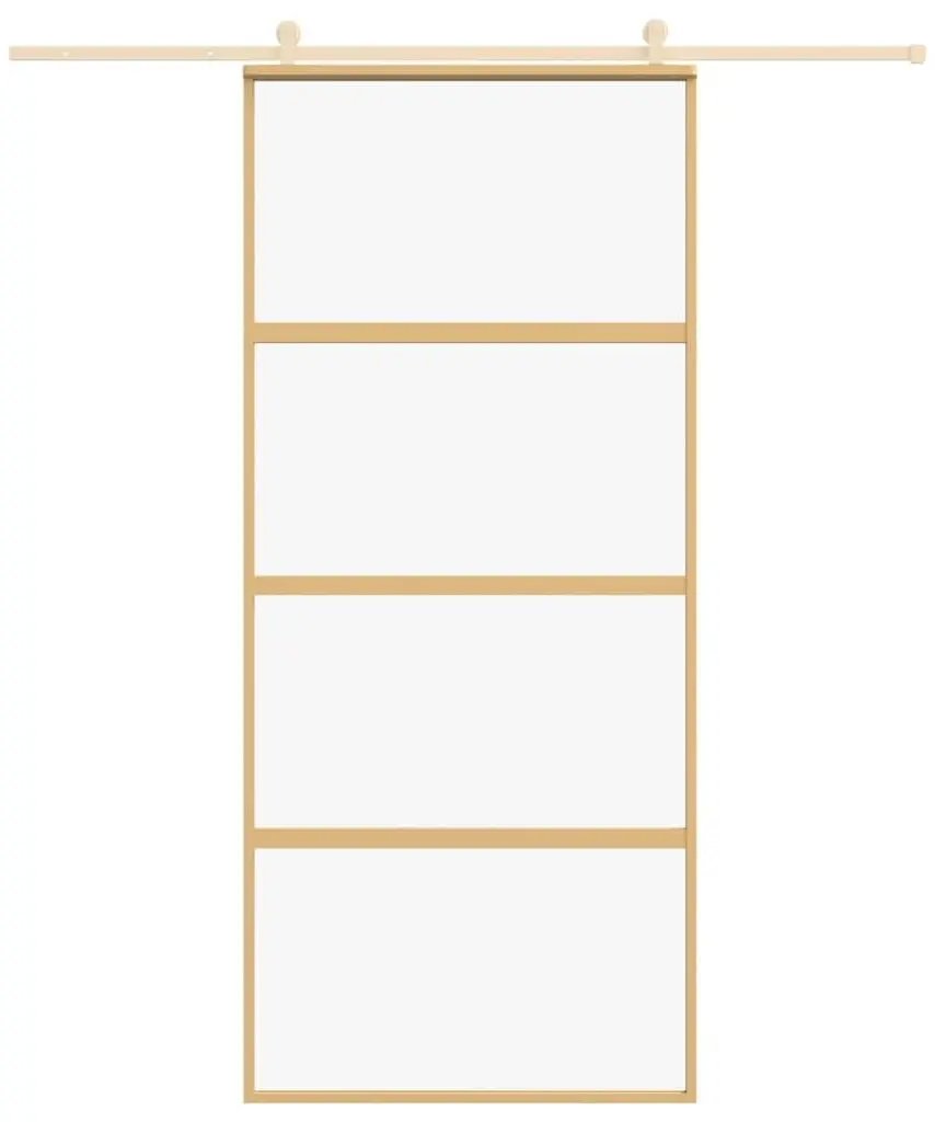 Дверь раздвижная vidaXL 155179 900mm (Gold/Transparent)