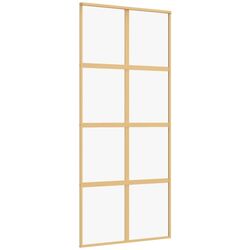 Дверь раздвижная vidaXL 155185 900mm (Gold/Transparent) Thumb