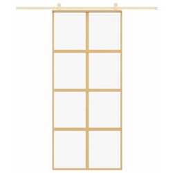 Дверь раздвижная vidaXL 155185 900mm (Gold/Transparent)