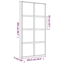 Usa glisanta vidaXL 155186 1025mm (Gold/Transparent) Thumb