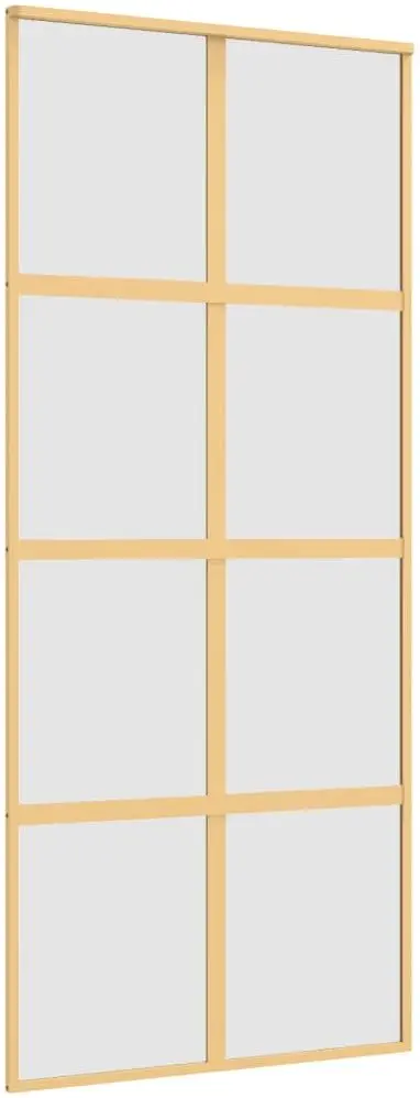 Дверь раздвижная vidaXL 155188 900mm (Gold/Matte) - 2