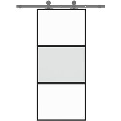 Usa glisanta vidaXL 155202 900mm (Black/Transparent/Matte)