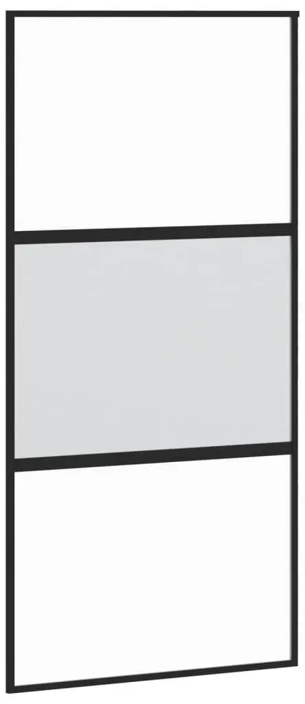 Usa glisanta vidaXL 155203 1025mm (Black/Transparent/Matte)