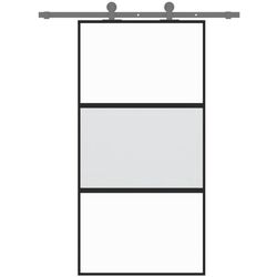 Usa glisanta vidaXL 155203 1025mm (Black/Transparent/Matte)