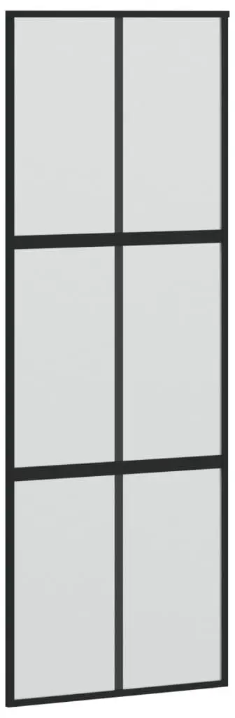 Дверь раздвижная vidaXL 155207 760mm (Black/Matte) - 2