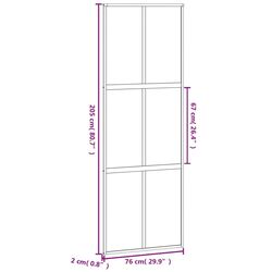 Usa glisanta vidaXL 155210 760mm (Black/Transparent/Matte) Thumb