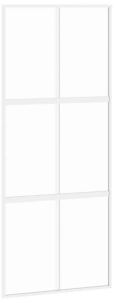 Дверь раздвижная vidaXL 155217 900mm (White/Transparent) - 2