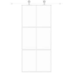 Дверь раздвижная vidaXL 155217 900mm (White/Transparent)
