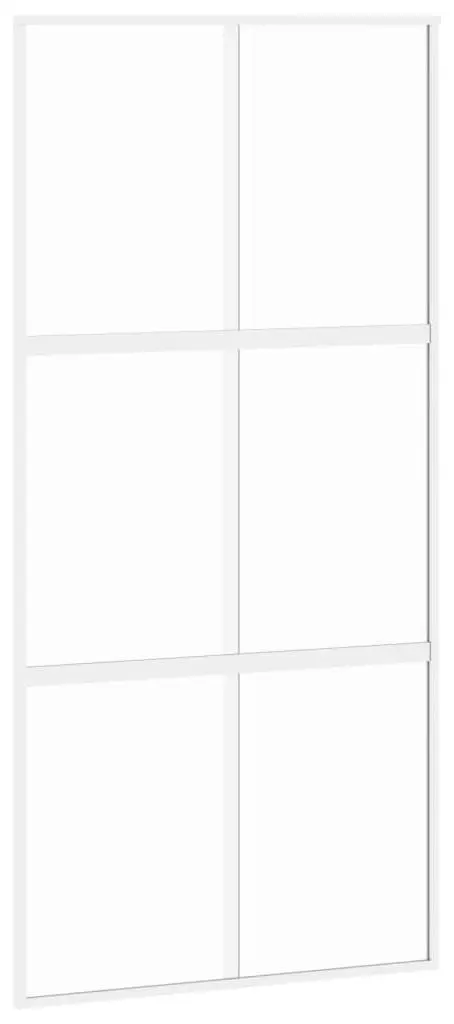 Дверь раздвижная vidaXL 155218 1025mm (White/Transparent) - 2