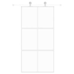 Дверь раздвижная vidaXL 155218 1025mm (White/Transparent)