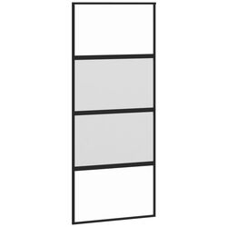 Дверь раздвижная vidaXL 155220 900mm (Black/Transparent/Matte) Thumb