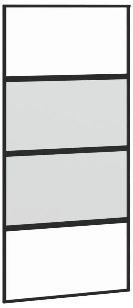 Usa glisanta vidaXL 155221 1025mm (Black/Transparent/Matte)