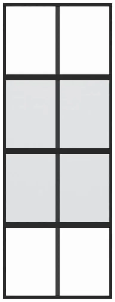 Usa glisanta vidaXL 155222 760 mm (Black/Transparent/Matte)