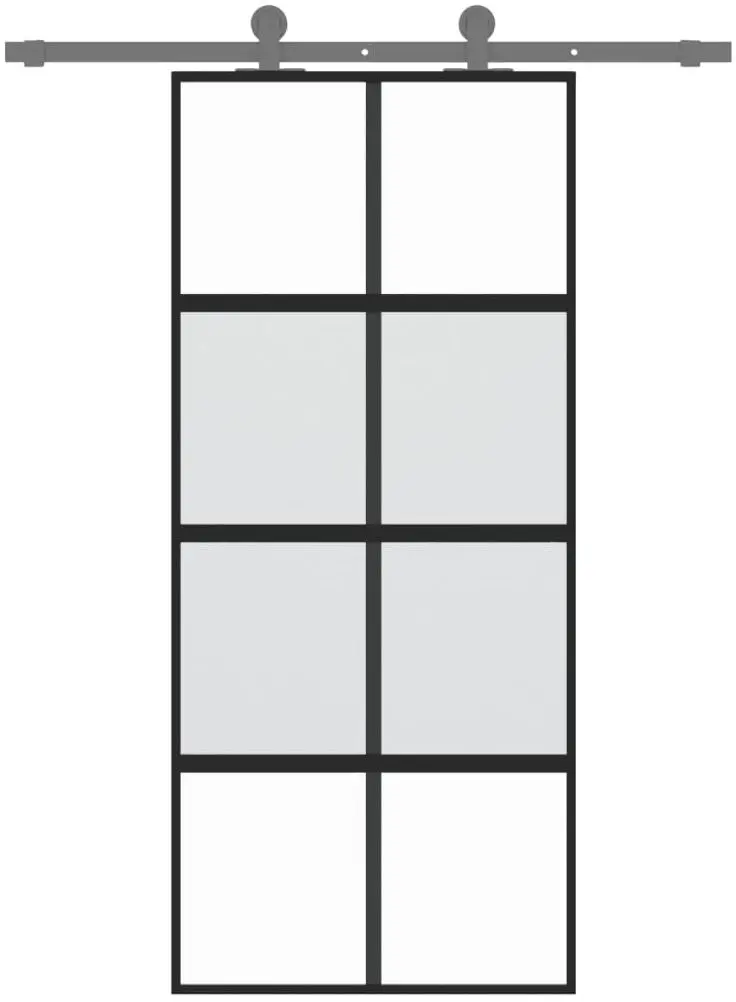 Usa glisanta vidaXL 155223 900mm (Black/Transparent/Matte)