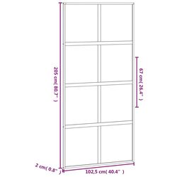 Usa glisanta vidaXL 155227 1025mm (Black/Transparent) Thumb