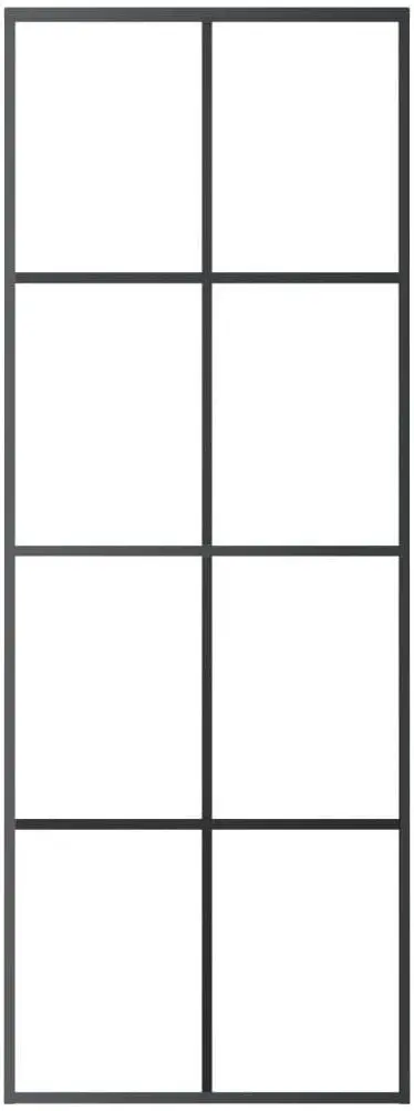 Дверь раздвижная vidaXL 288064 760mm (Black/Matte)