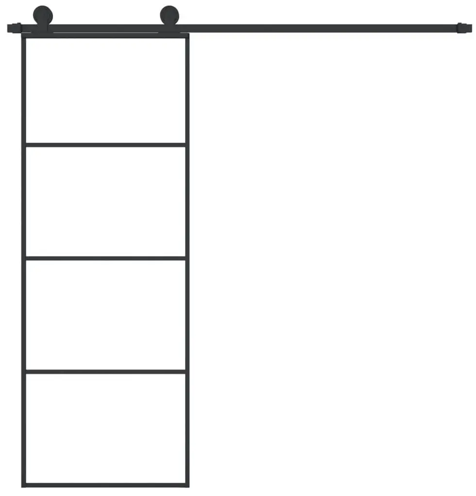 Usa glisanta VidaXL 3152146 760mm (Black/Transparent)